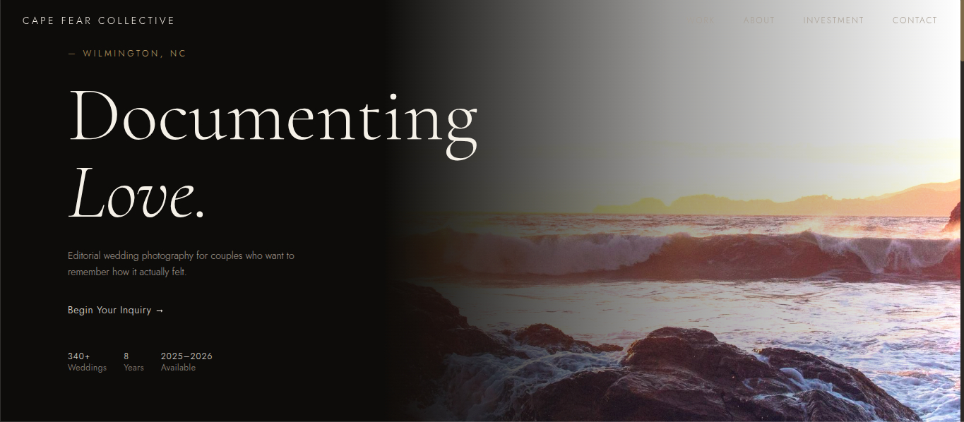 Cape Fear Collective website screenshot